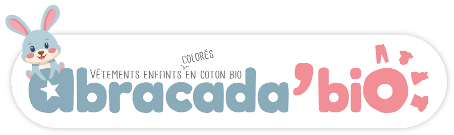 Logo Abracada'bio vêtements enfants colorés en coton biologique certifié